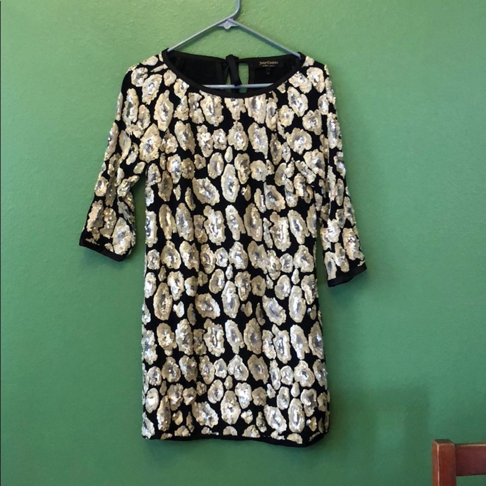 Juicy couture sequin shift dress